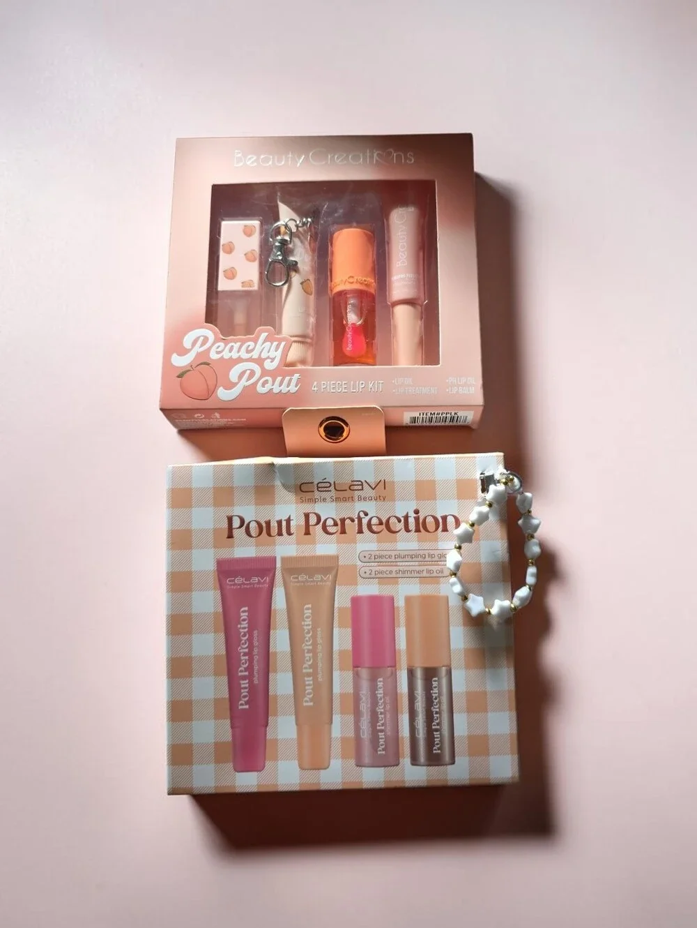 Celavi Pout Perfection Lip Kit With charm Or Beauty Creations Peachy Pout
